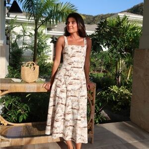 Abercrombie Mila stretch midi dress